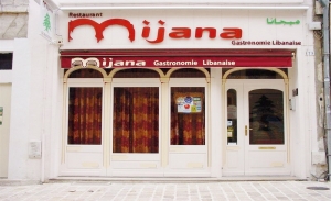 Vitrine de Restaurant libanais Le Mijana